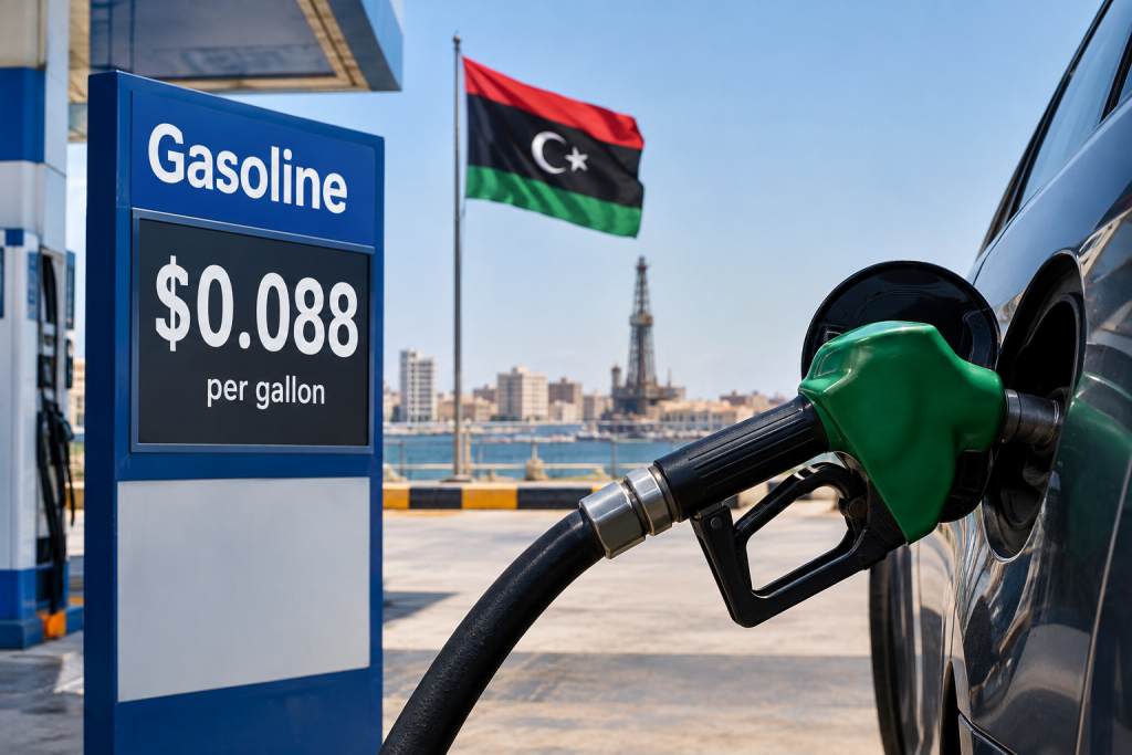 Libya Tops Global Ranking of Cheapest Gasoline Prices